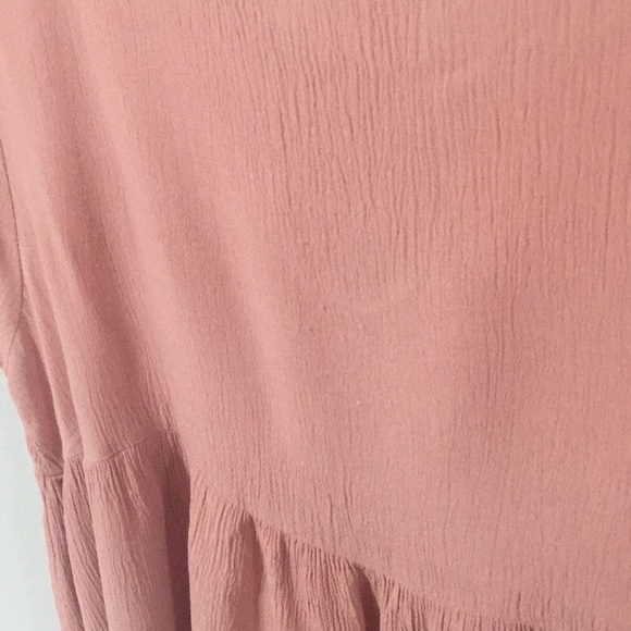 ⭕️3for$15⭕️ Boho ruffle pink blouse - Picture 6 of 12